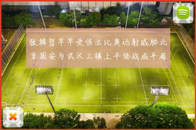 张稀哲早早受伤法比奥远射威胁北京国安与武汉三镇上半场战成平局